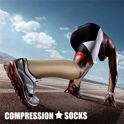 Miniatura 50 de CHARMKING - Calcetines de compresión para mujeres y hombres (3 pares), 15-20 mm Hg, el mejor apoyo para atletismo, running o ciclismo, mejora