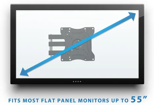Miniatura 7 de Mount-It! Soporte de pared para TV de movimiento completo con brazo articulado Soporte de movimiento de inclinación, giro y rotación Soporte