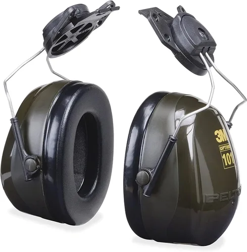 3M Peltor Optime 101 Helmet Attachable Earmuff,Green