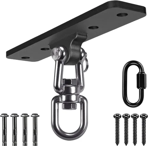 Miniatura 14 de Dolibest Colgador de vigas de acero resistente, soporte para bolsa pesada, colgador de bolsa pesada I Beam para percha de saco de boxeo