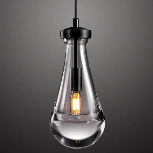 Miniatura 14 de Luces Colgantes Modernas de Gota de Lluvia, Luces Colgantes para Isla de Cocina, Lámpara de Comedor con Barra de Latón, Candelabro de Gota de Lluvia