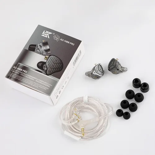 Miniatura 7 de Linsoul KZ x HBB PR2 - Monitor de oído planar de 0.520 in, auriculares IEM de alta fidelidad con matriz magnética N52, diafragma a nanoescala, cable