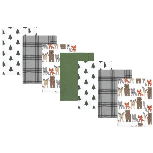Miniatura 268 de Hudson Baby - Paños unisex de franela de algodón para bebé, bosque, talla única