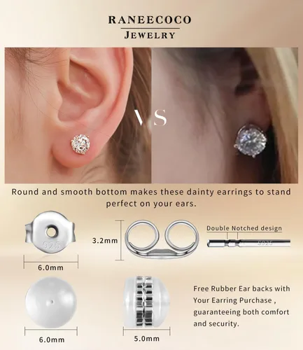Miniatura 5 de Aretes tipo dormilona Stunning Flame de plata chapada en oro de 18 quilates y con diamantes de imitación de circonia cúbica