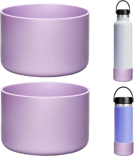 Miniatura 9 de 2Pack Silicone Boot Covers Compatible with Hydro Flask Wide Mouth 20/24oz,Standard Mouth18/ 21/24oz,24oz Travel&2-20oz Water Bottles 2.75-2.85
