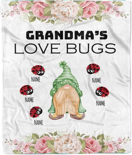 Miniatura 16 de Manta personalizada para la abuela a mi nieta, regalo para mamá y abuela, regalo de nietos, regalos para abuela, manta personalizada con foto