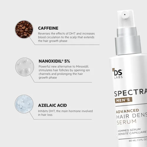 Miniatura 6 de DS Labs Spectral Suero para la Densidad Capilar Masculina (anteriormente Spectral.DNC-N), 60mL - Tratamiento Ligero de Uso Diario para un Cabello