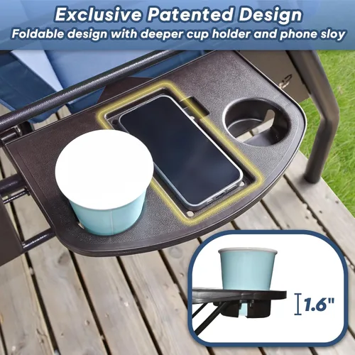 Miniatura 4 de ZZW Columpio de patio para porche al aire libre de 3 asientos con soporte de 800 libras, cama columpio convertible 2 en 1 con toldo ajustable