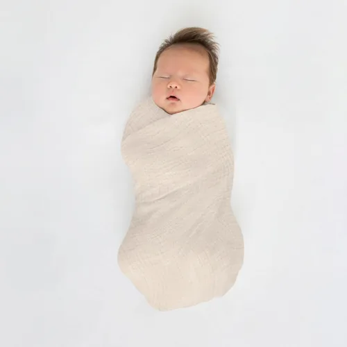 Miniatura 6 de SwaddleDesigns Mantas de muselina de algodón para bebé niño y bebé niña, juego de 4, mantas neutras de recepción para recién nacido, registro