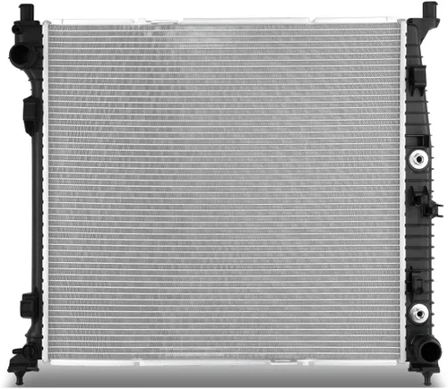 Miniatura 16 de DNA Motoring OEM-RA-13254 Radiador de núcleo de aluminio de 1 fila compatible con 07-09 Sprinter 2500 3500,26-11/16 pulgadas de ancho x 15-11/16