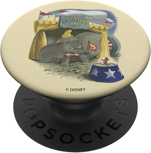 Disney Dumbo Ilustrado Portrait PopSockets PopGrip: agarre intercambiable para teléfonos y tabletas