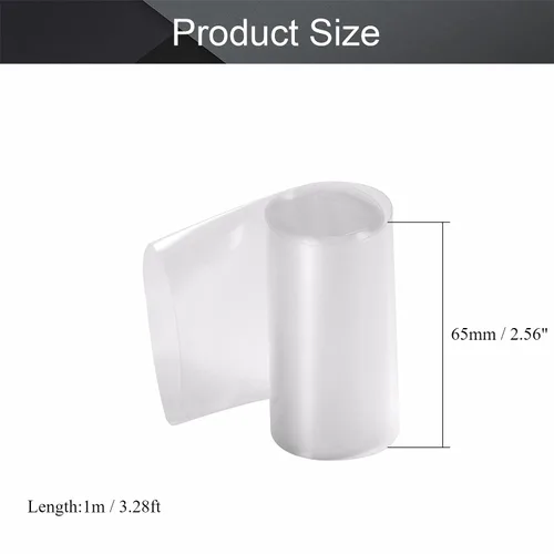 Miniatura 2 de Othmro Kit de tubos termorretráctiles de batería de 3.28 pies, tubo termorretráctil de PVC de aislamiento de ancho de aplanamiento de 2.56 pulgadas