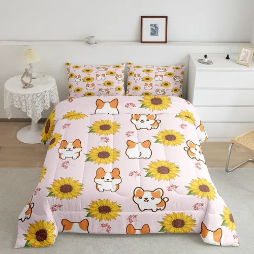Miniatura 30 de jejeloiu Juego de ropa de cama Queen y King, juego de edredón de panal para niños, niñas, adolescentes, decoración de habitación, edredón Multi 07