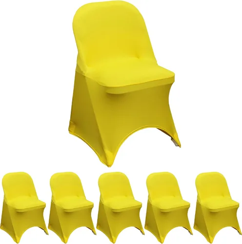 Miniatura 69 de YOUR CHAIR COVERS - Funda para silla plegable de elastano azul claro - Funda de cojín tapizada plegable elástica ajustable extraíble lavable
