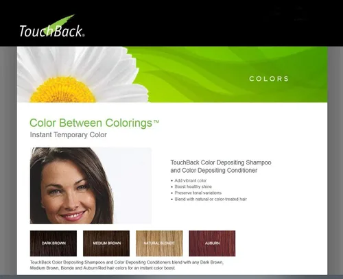 Miniatura 4 de TERMINA LA VENTA TERMINA 10/31 TouchBack Auburn Color Champú y Acondicionador Caoba