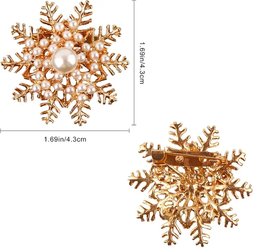 Miniatura 2 de Broche de diamantes de perlas para vestido, suéter, bufanda, decoración de fiesta de boda, regalo de cumpleaños y Navidad