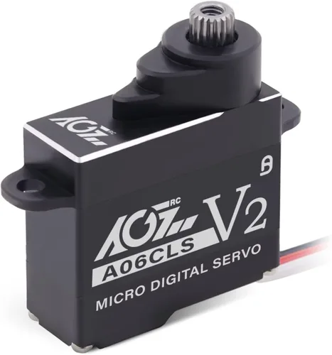 AGFRC Mini-Z - Servo de micro dirección para coche, 0.052 segundos HV de alta velocidad, engranaje de metal completo, mini servo digital sin núcleo
