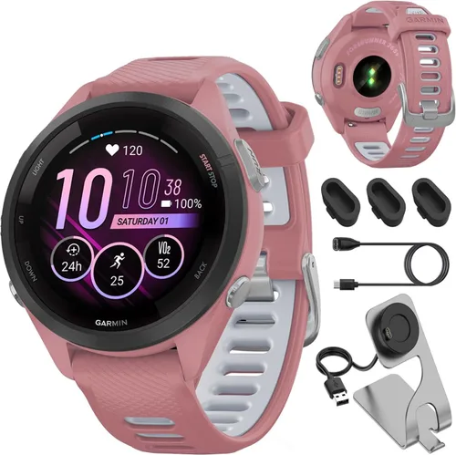Miniatura 10 de Garmin 010-02810-03 Forerunner 265S Reloj inteligente GPS Negro/Amp Amarillo Bundle con Deco Essentials Exclusivo 26 Meses CPS Paquete de Protección