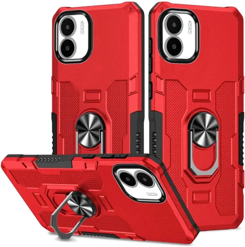 Miniatura 12 de Funda para Xiaomi Redmi Note 12 Pro 5G/Xiaomi Poco X5 Pro 5G Metal CD Patrón Anillo Titular Funda Teléfono Móvil Funda Protectora Anti-Caída Negro