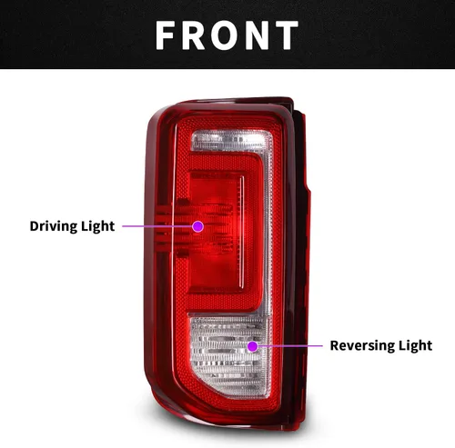 Miniatura 3 de Luz trasera compatible con Ford Bronco 2021-2025 OE estilo halógeno modelo halógeno de repuesto de la lámpara trasera del lado del conductor