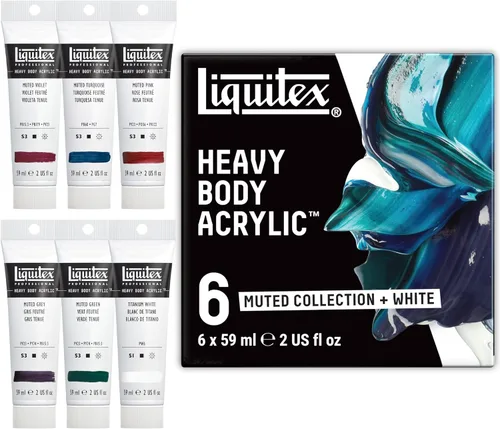 Miniatura 10 de Liquitex Professional Heavy Body - Pintura acrílica, 6 x 59 ml (2.0 fl oz), juego de colores fluorescentes
