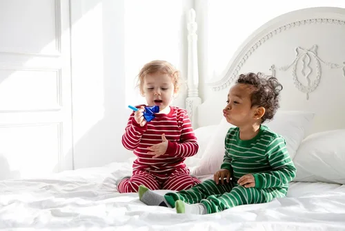 Miniatura 4 de VAENAIT BABY 12M-7T Kids Boys Girls Unisex Toddler Colorful StripeSimple Xmas Holiday Sleepwear Pajama 2pcs Set