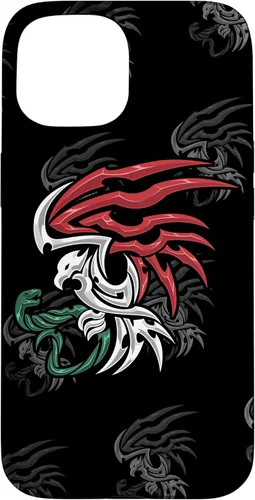 Miniatura 6 de iPhone 13 Bandera de México - Funda estilo tribal del escudo de armas mexicano