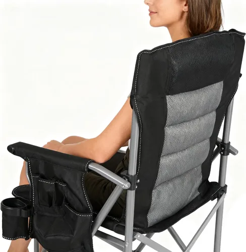 Miniatura 8 de Sillas plegables extra altas Stonehomy para adultos 330lbs, sillas director plegables de altura de barra portátiles para acampar al aire libre