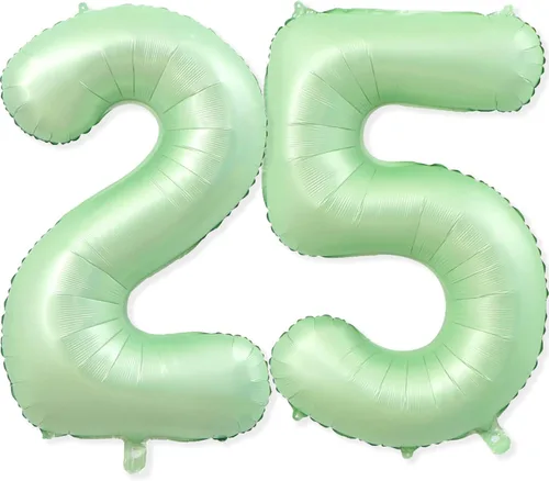 Miniatura 21 de Globos gigantes de papel de aluminio con el número 11, globos de aluminio de color verde claro de 40 pulgadas, globos gigantes de helio número 11