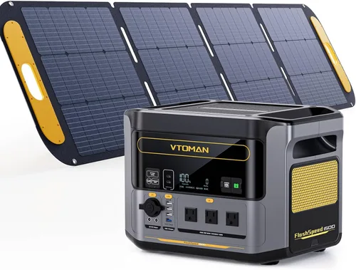 Miniatura 15 de VTOMAN FlashSpeed 300 Estación de energía portátil, batería LiFePO4 de 300 W 230 Wh con 3000 ciclos de vida, carga rápida PD USB-C de 100 W, 6