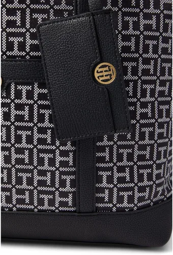 Miniatura 3 de Tommy Hilfiger Gretta II Tote with Hangoff Square Monogram Jacquard