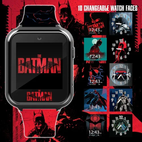 Miniatura 2 de The Batman Kids Smartwatch – Pantalla táctil interactiva con juegos, cámara, calculadora y rastreador de actividad física – 10 caras de reloj
