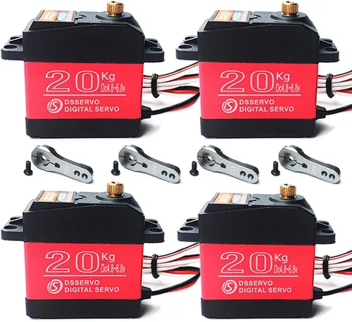 Miniatura 10 de Paquete de 2 DS3218 Digital RC Servo Motor 44.1 lbs Alto Torque Full Metal Gear Impermeable para Baja Coches Robot DIY 270°