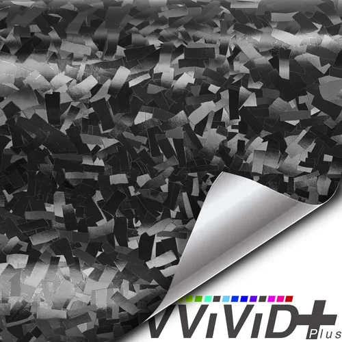 Miniatura 9 de VViViD + Rollo de vinilo compuesto forjado de carbono sin patrón para coche (25 pies x 5 pies, negro)