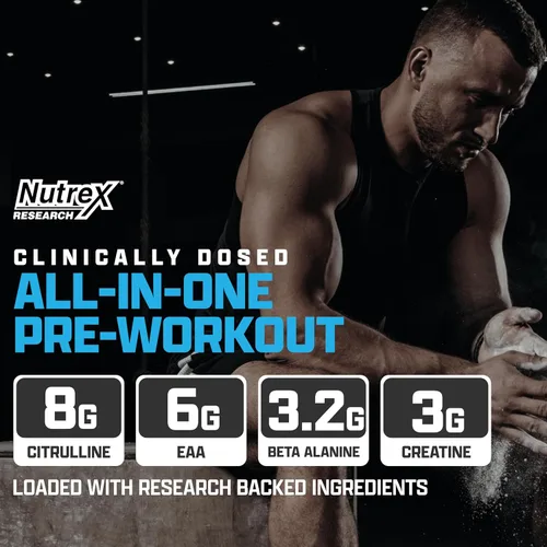 Miniatura 2 de Nutrex Research Outlift Clinical - Polvo de preentrenamiento dosificado clínicamente con creatina, citrulina, EAA Energía, rendimiento, bombeo