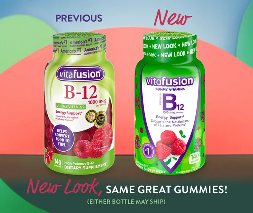 Miniatura 6 de Vitafusion Fiber Well, suplemento de fibra sin azúcar, 90 unidades. Vitaminas gomosas B12, 60