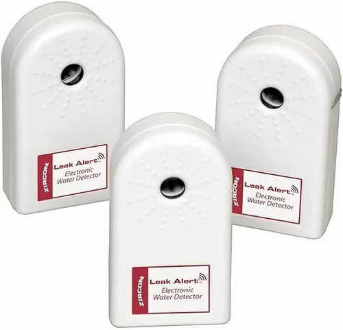 Miniatura 10 de Zircon - Detector de fugas de agua electrónico con alarma y sensor de inundación con alarma de 90dB de audio y alarmas duales de fuga, 1 paquete