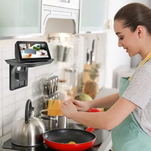 Miniatura 6 de Soporte de pared para Echo Show 5, soporte de pared para Echo Show 8, soporte universal para altavoz, giratorio ajustable de 360 grados, accesorios