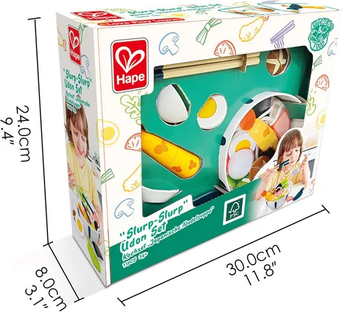 Miniatura 5 de Hape Juego de Udon "Slurp-Slurp" Juego de comida y cocina para niños, para niños a partir de 3 años