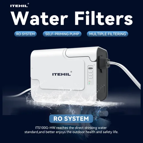 Miniatura 2 de Filtro de agua portátil con filtro híbrido y RO, sistema purificador de agua de senderismo para camping, purificación de equipo de supervivencia