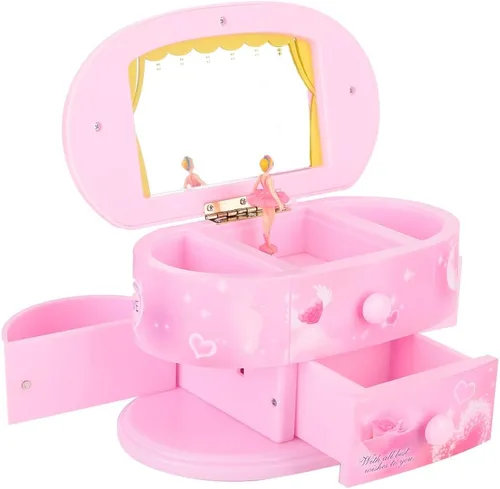 Miniatura 3 de Furnoor - Joyero con espejo para niñas