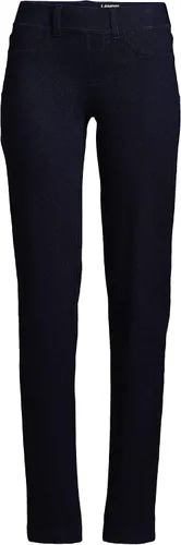 Miniatura 5 de Lands End Jeans de punto de cintura elástica con estrellas de mar para mujer pierna recta tiro medio