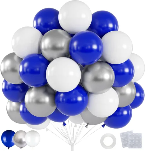 Miniatura 9 de 60 globos de confeti negro y dorado, globos metálicos de látex dorado y negro de 12 pulgadas para graduación 2026, aniversario, cumpleaños, Navidad
