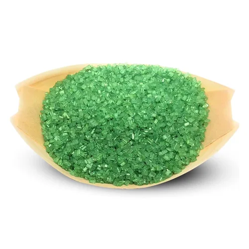 Ultimate Baker Azúcar decorativo verde – Azúcar decorativo de cristal grande de color natural, pasteles, cupcakes, cobertura de helado, hornear