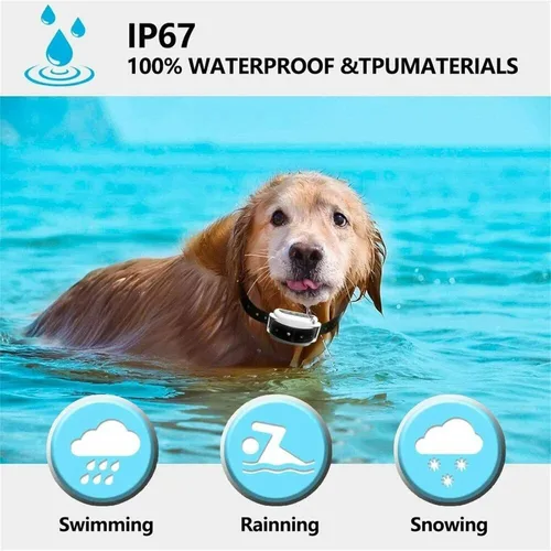 Miniatura 4 de Valla inalámbrica para perros, sistema eléctrico de contención de límites para perros, rango ajustable de hasta 1640 pies, collar de entrenamiento
