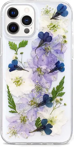 Miniatura 21 de Abbery - Funda diseñada para iPhone 12/12 Pro con purpurina, transparente y linda con diseño de mariposa, correa para la muñeca, brillante