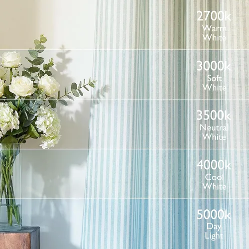 Miniatura 8 de Vangao Cortinas de lino a rayas para sala de estar, dormitorio, casa rural con estampado de rayas de tictac, cortinas impresas con ojales