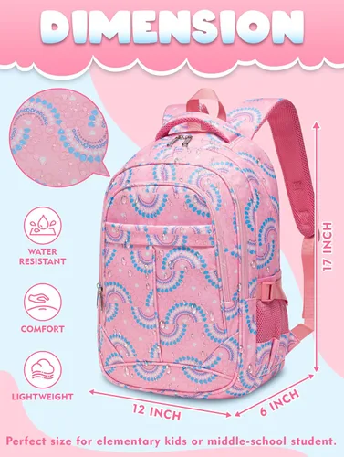 Miniatura 9 de BLUEFAIRY - Mochilas para niños y niñas, escuela primaria, jardín de niños