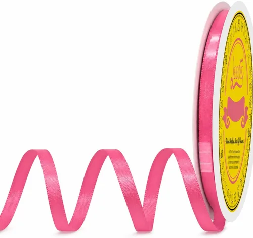 Miniatura 343 de Cinta de satén blanca antigua de doble cara de 1-1/2 pulgadas x 50 yardas, cinta de poliéster para envolver regalos, día de San Valentín, bodas