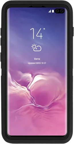 Miniatura 3 de AICase Funda para Galaxy S10 Plus, protección contra caídas, cuerpo completo, resistente, a prueba de golpes, caídas, polvo, capa protectora Negro